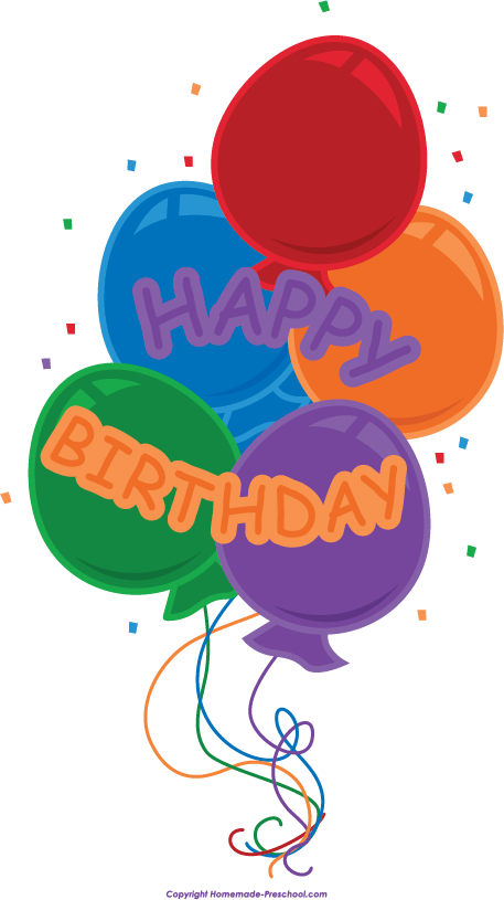 457x815 Free Happy Birthday Clipart