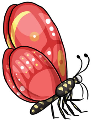 300x387 Large Butterfly Clipart