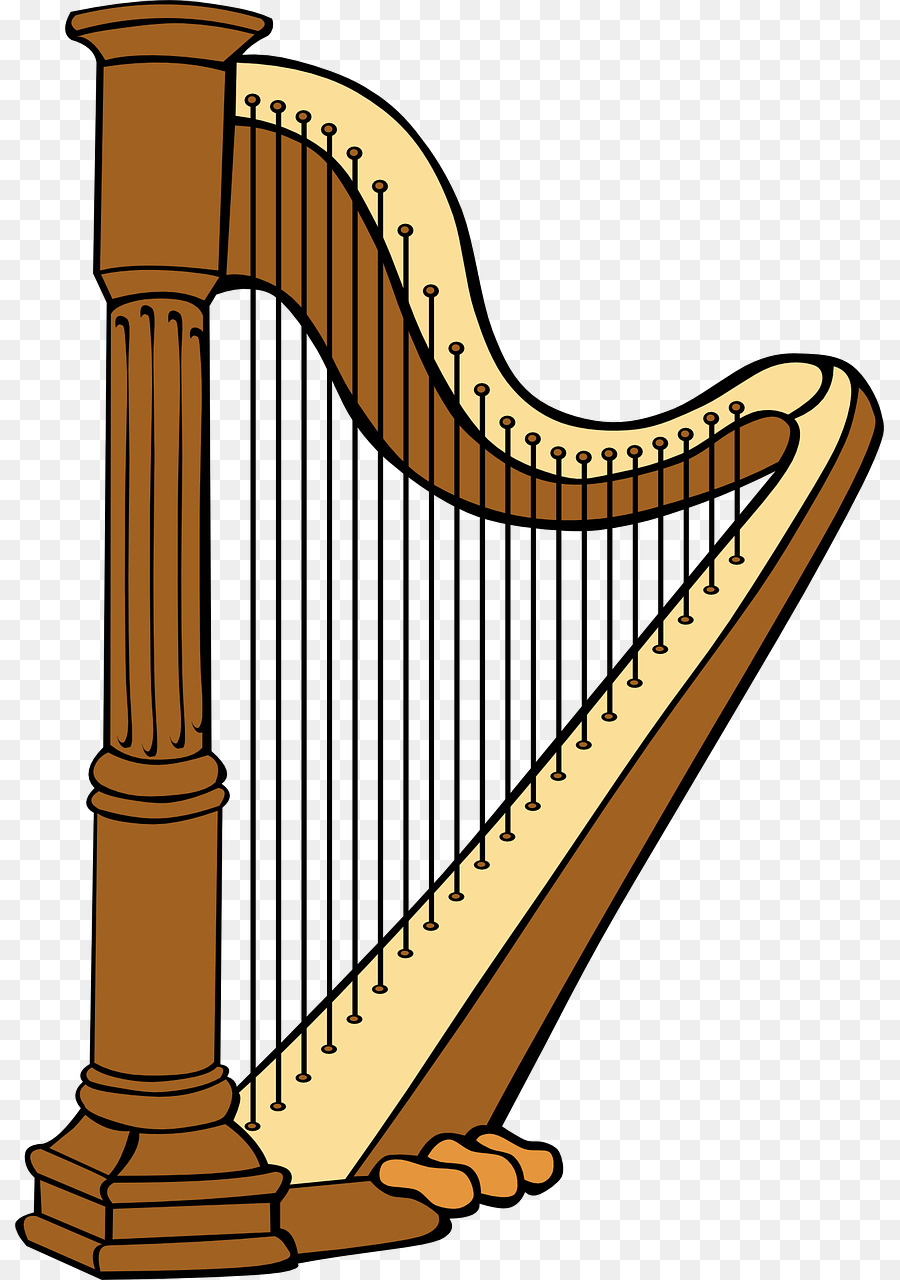 900x1280 Celtic Harp Clip Art