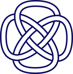 297x299 Celtic Knot Navy Clip Art