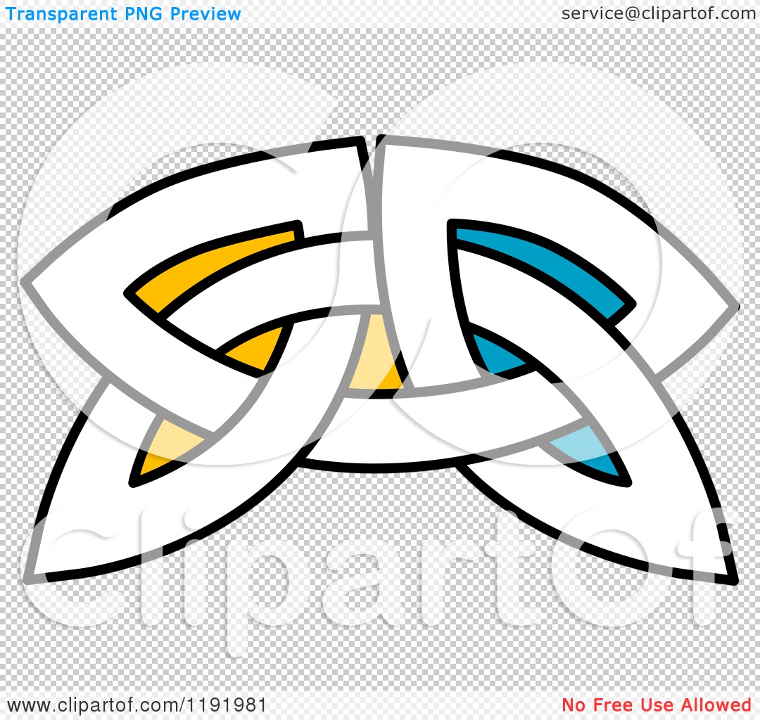 1080x1024 Clipart Of A Colorful Celtic Knot Design Element 3