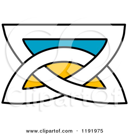450x470 Clipart Of A Colorful Celtic Knot Design Element 8