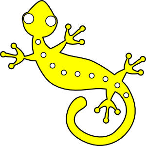 300x300 Gecko Clip Art Free Vector 4vector