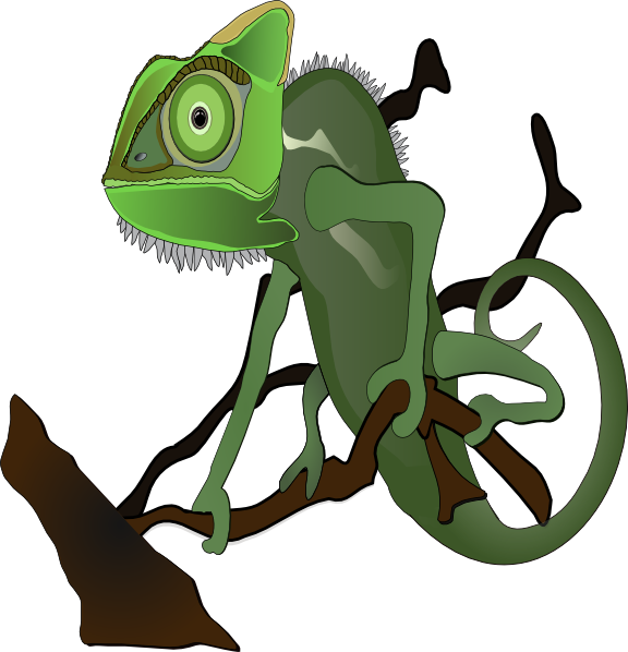576x598 Free Vector Chameleon Clip Art Clipart Panda