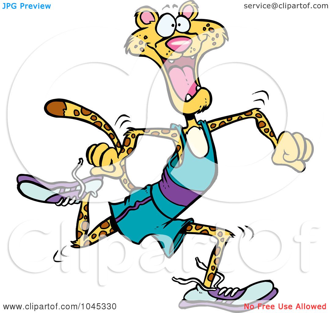 1080x1024 Royalty Free (Rf) Clip Art Illustration Of A Cartoon Runner
