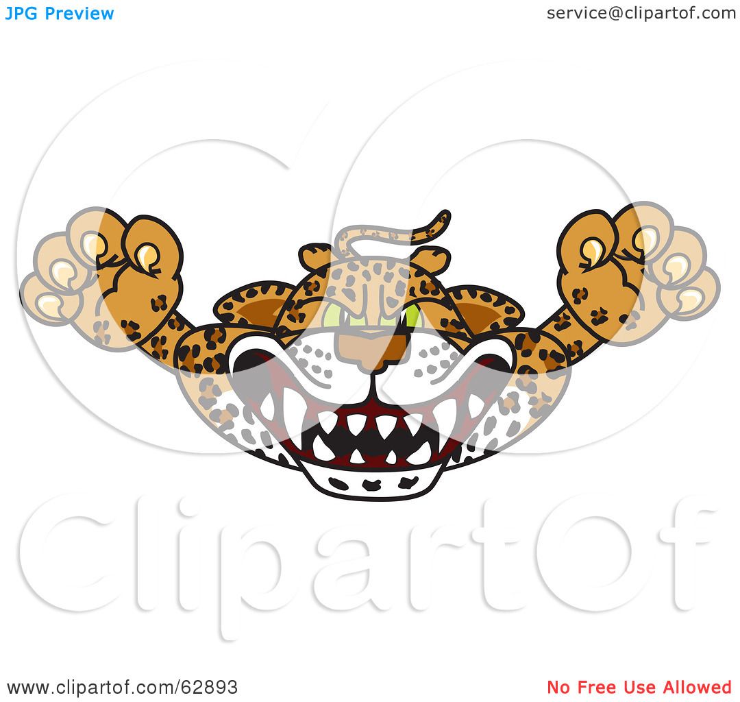 1080x1024 Royalty Free (Rf) Clipart Illustration Of A Cheetah, Jaguar