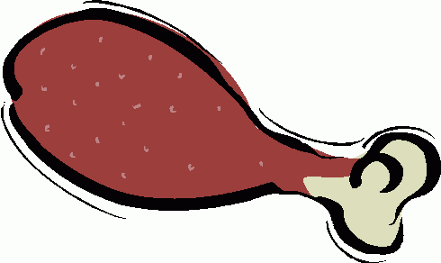 490x292 Clipart Chicken Leg
