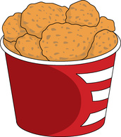 172x195 Clipart Of Fried Chicken