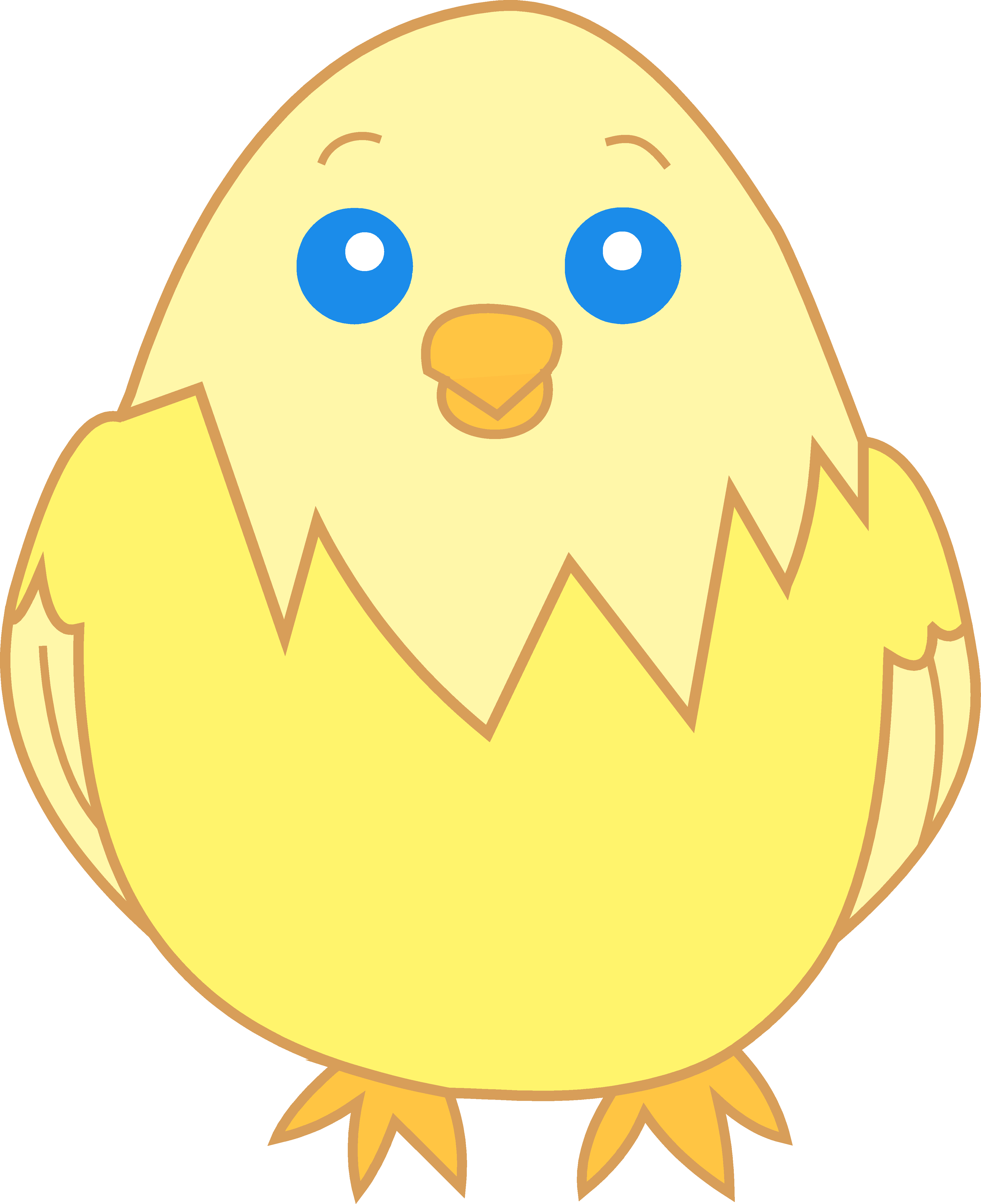 3949x4846 Cute Yellow Chick Clipart