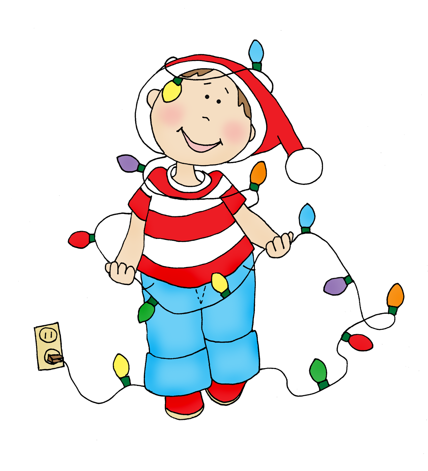 1456x1600 Christmas Lights Clipart