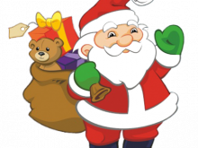 220x165 Father Christmas Clipart Childs Christmas Clipart Santa And Kids