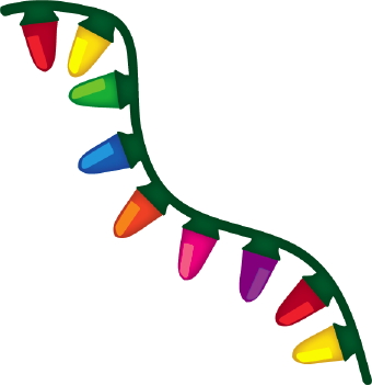 340x351 Free Kids Christmas Light Clipart Divider