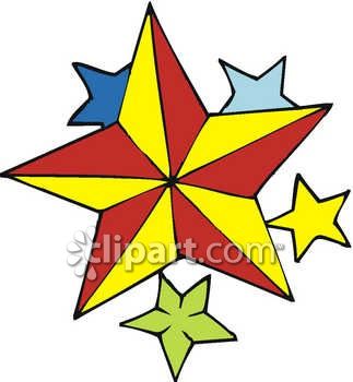 323x350 Royalty Free Clip Art Image Star Shaped Christmas Ornaments