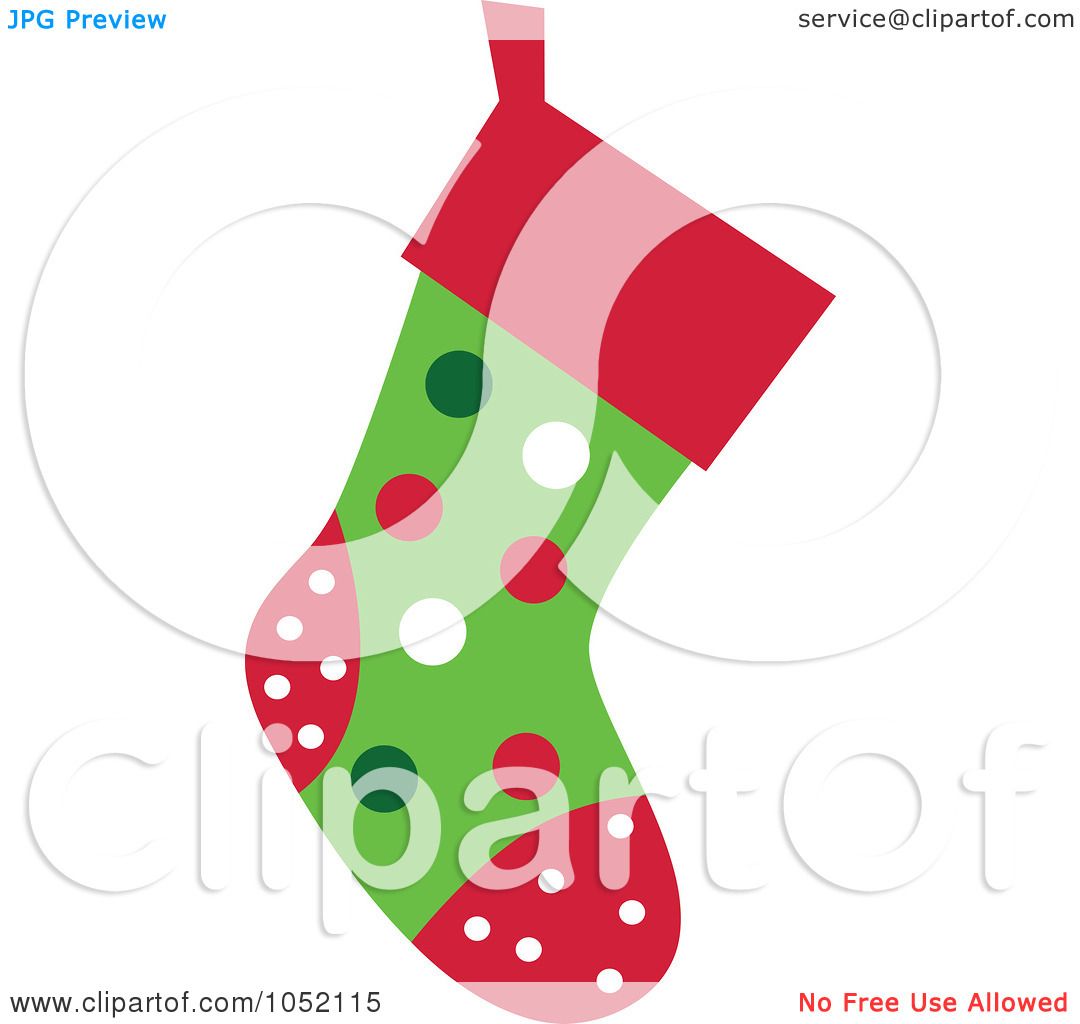 1080x1024 Royalty Free Vector Clip Art Illustration Of A Christmas Stocking
