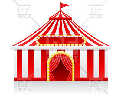 400x311 Circus Tent Royalty Free Vector Clip Art Image