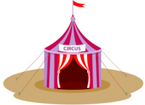 210x153 Free Circus Flag Clipart