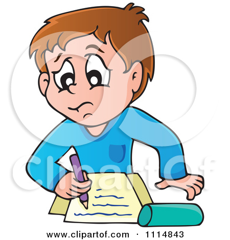 450x470 Children Writing Clipart