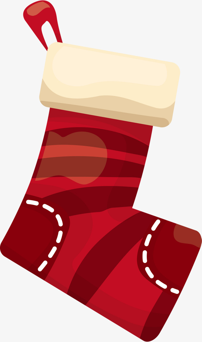 650x1096 Red Line Socks, Red Socks, Christmas Stockings, Holiday Socks Png