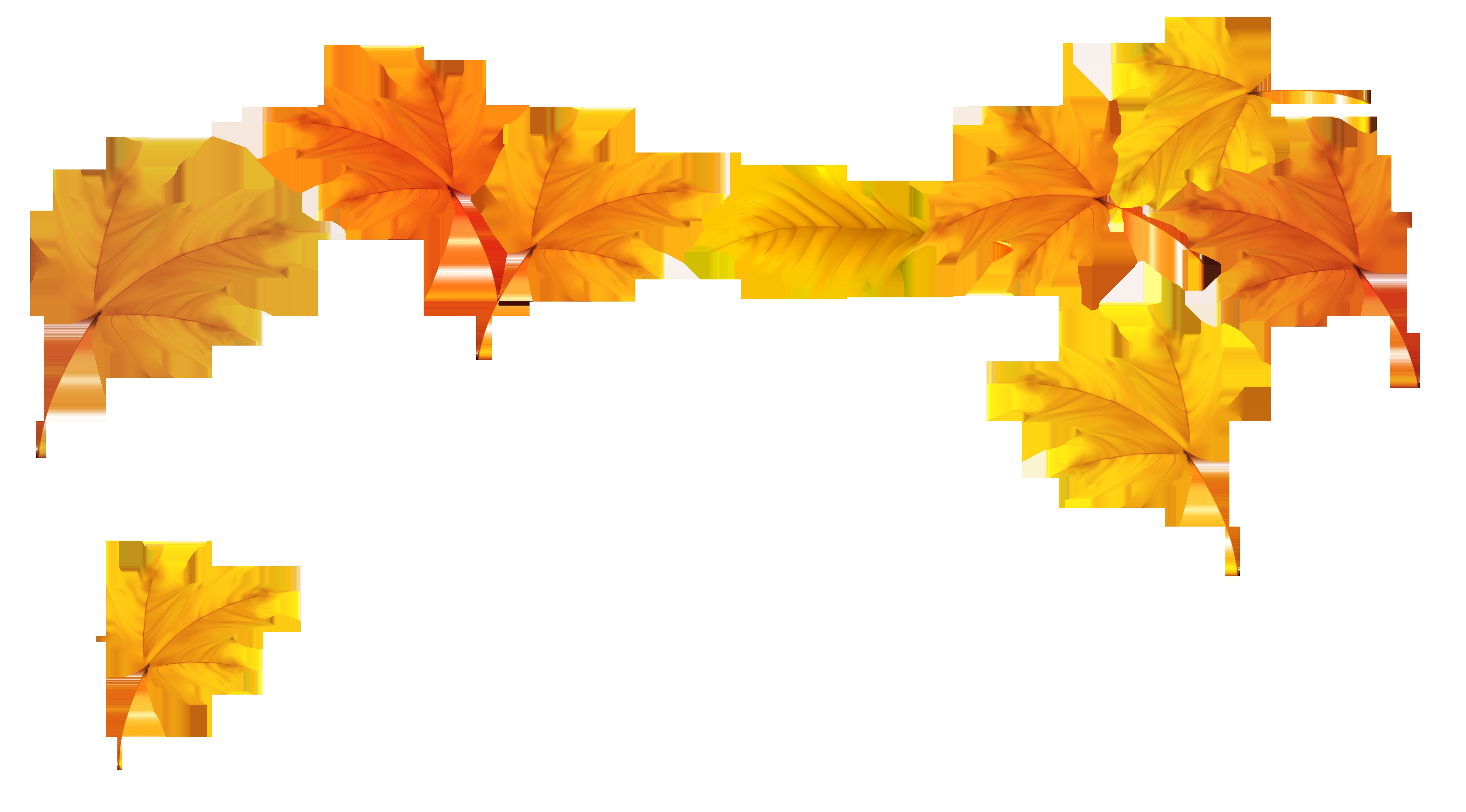 5094x2822 Awesome Fall Leaves Clipart Collection