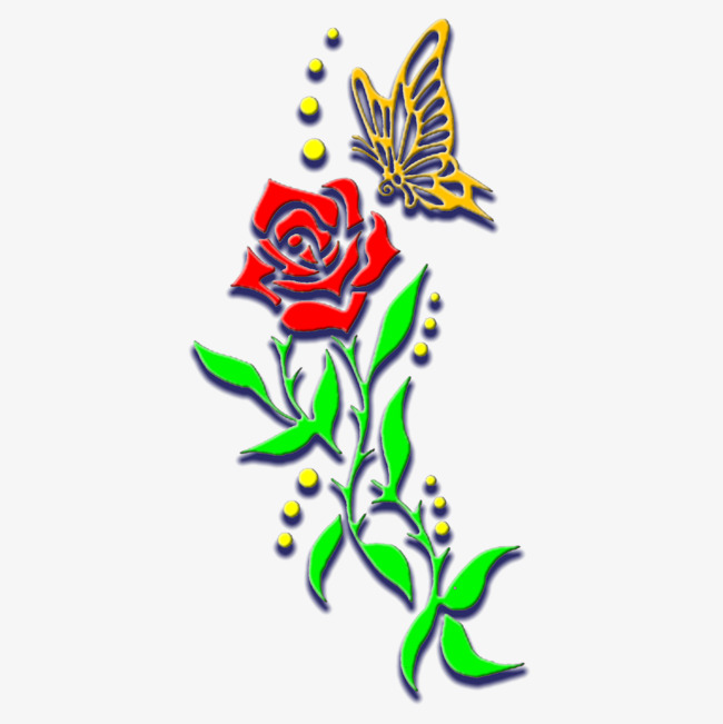 650x651 Butterfly Flowers Clip Art, Butterfly, Flowers, Clip Art Png Image