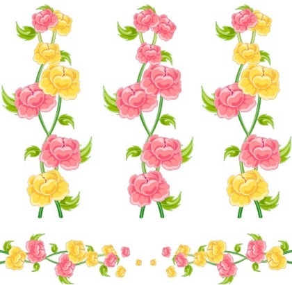 420x411 Clipart Flower Butterfly