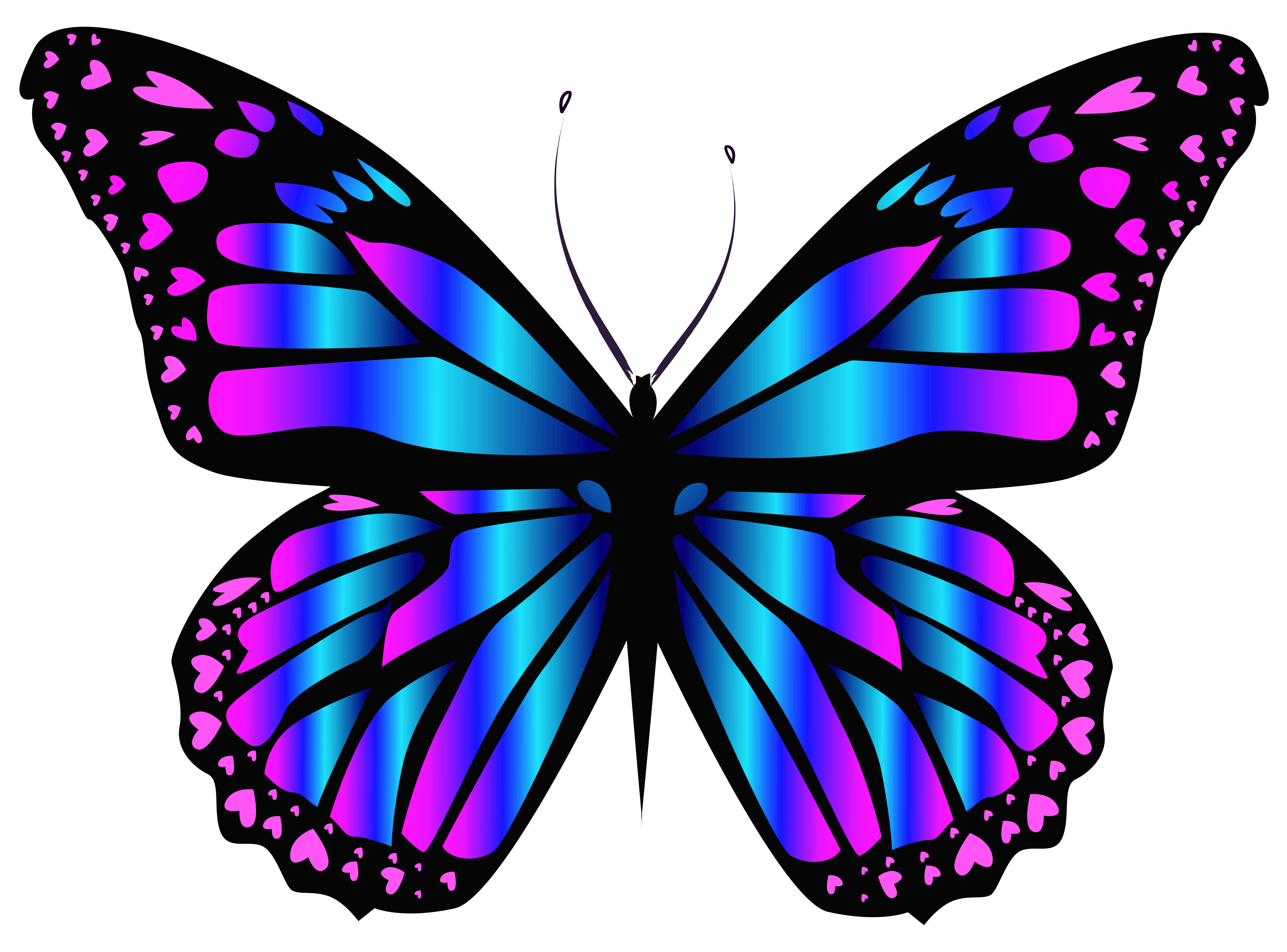 6347x4697 Blue And Purple Butterfly Png Clipar Imageu200b Gallery Yopriceville