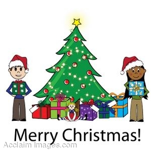 300x300 Christmas Tree Clipart Scene
