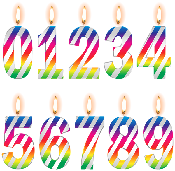 600x584 Numbers Birthday Candles Png Clip Art Imageu200b Gallery