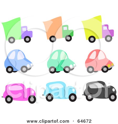 450x470 Clipart Cartoon Cars And Big Rigs