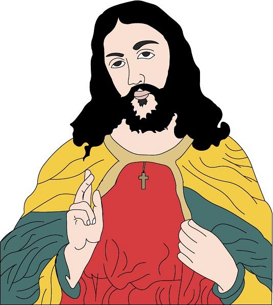 535x599 Jesus Christ Holding A Sheep Clipart Free Clip Art Images Id 34961