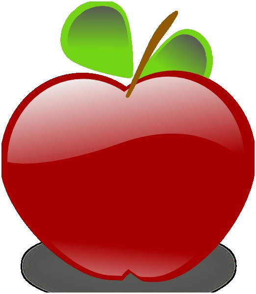 522x598 Free Clipart Apple Elegant Apple Clip Art