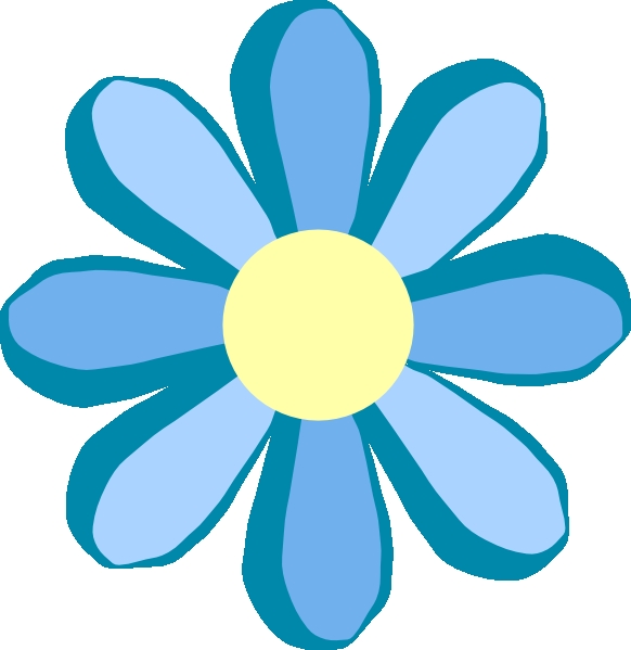 582x599 Free Clipart Blue Flower Blue Flower Clip Art At Clker Vector Clip