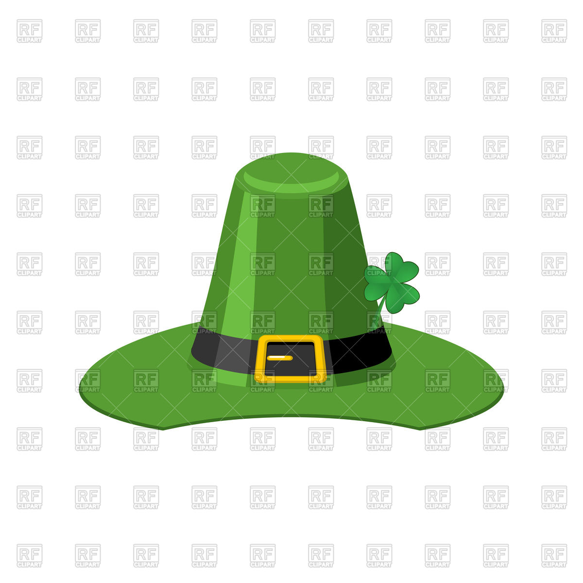 1200x1200 Leprechaun Hat. St. Patrick's Day. Royalty Free Vector Clip Art