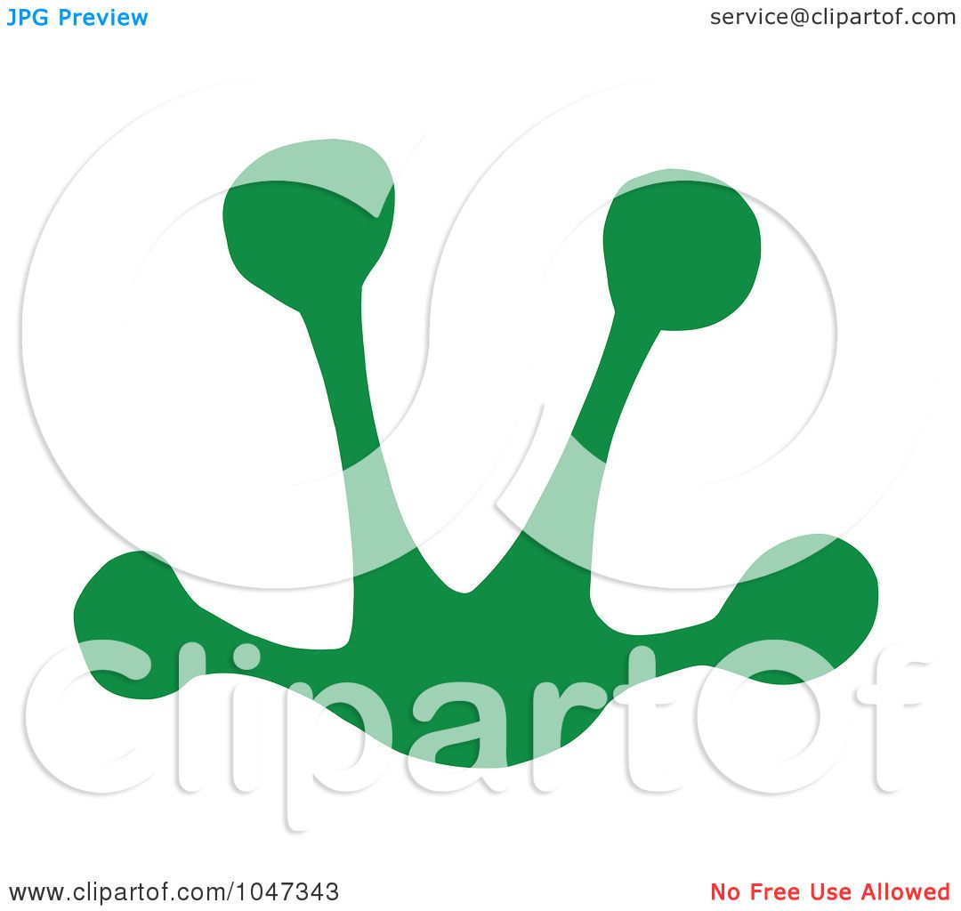1080x1024 Royalty Free (Rf) Clip Art Illustration Of A Green Frog Print By