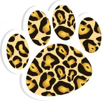 360x341 Jaguar Paw Print Clip Art Leopard 20clipart Clipart Panda Free