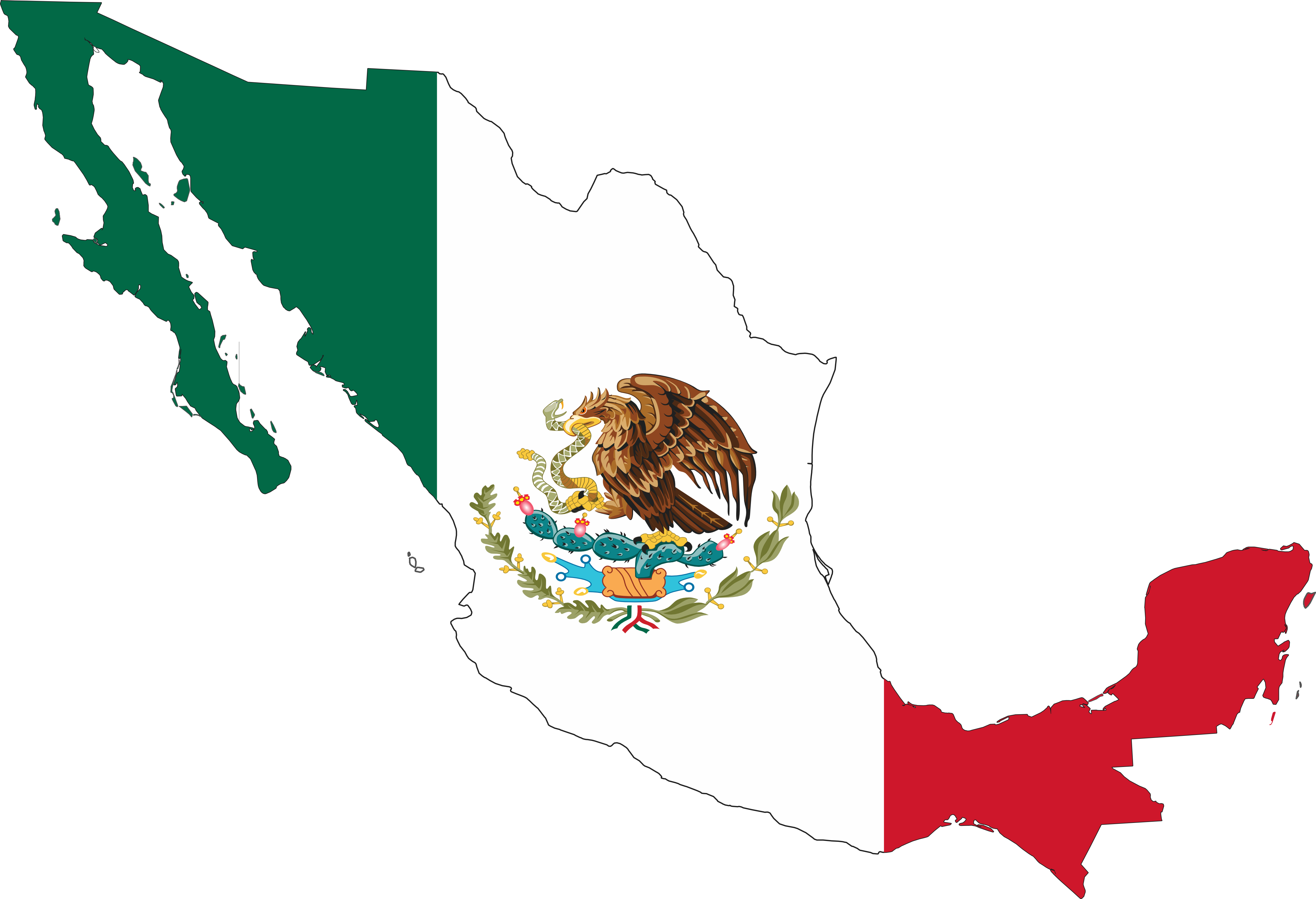 4444x3036 Mexican Flag Clip Art Free Clipart Images 3