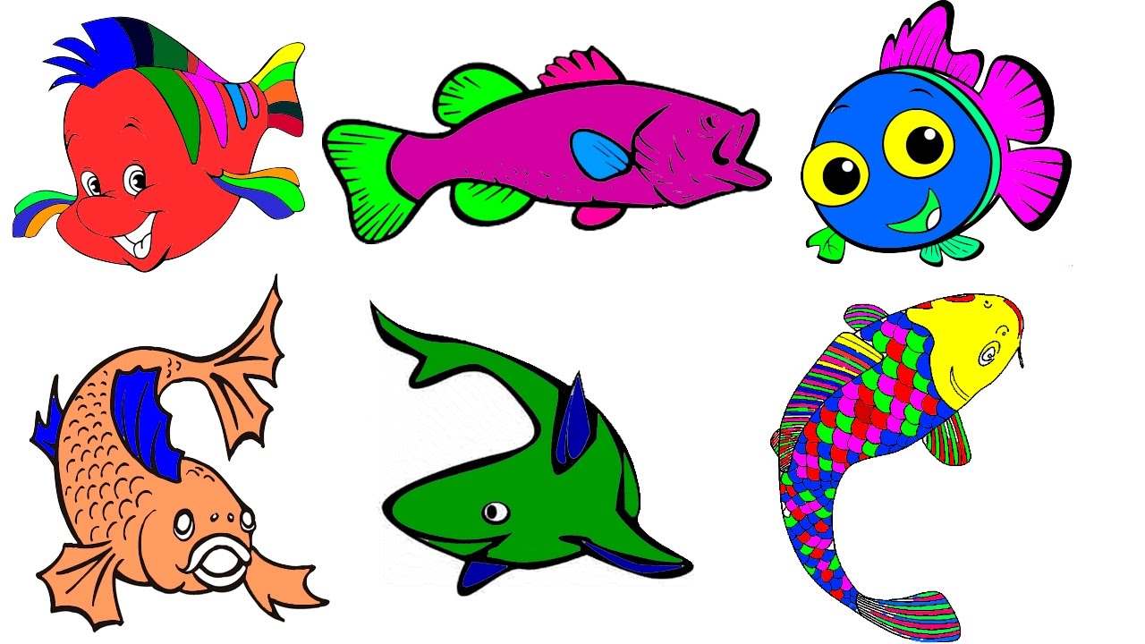 1280x720 Coloring Pages Fish Free Coloring Pages To Color By Hibaby