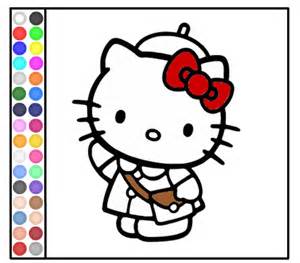 300x263 Hello Kitty Frog Coloring Games Play Hello Kitty Color By Number