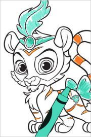 180x270 Princess Palace Pets Coloring Page Of Stripes Palace Pets