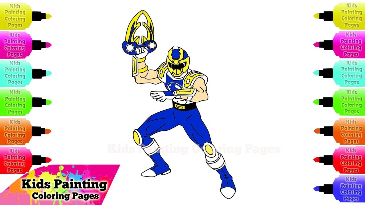 1280x720 Power Rangers Coloring