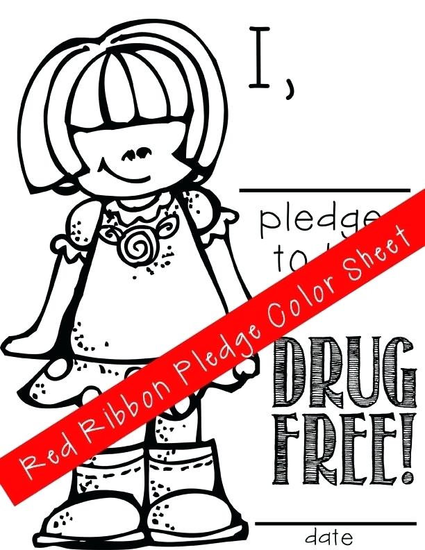 612x792 Red Ribbon Coloring Pages Fun Red Ribbon Week Just Say No