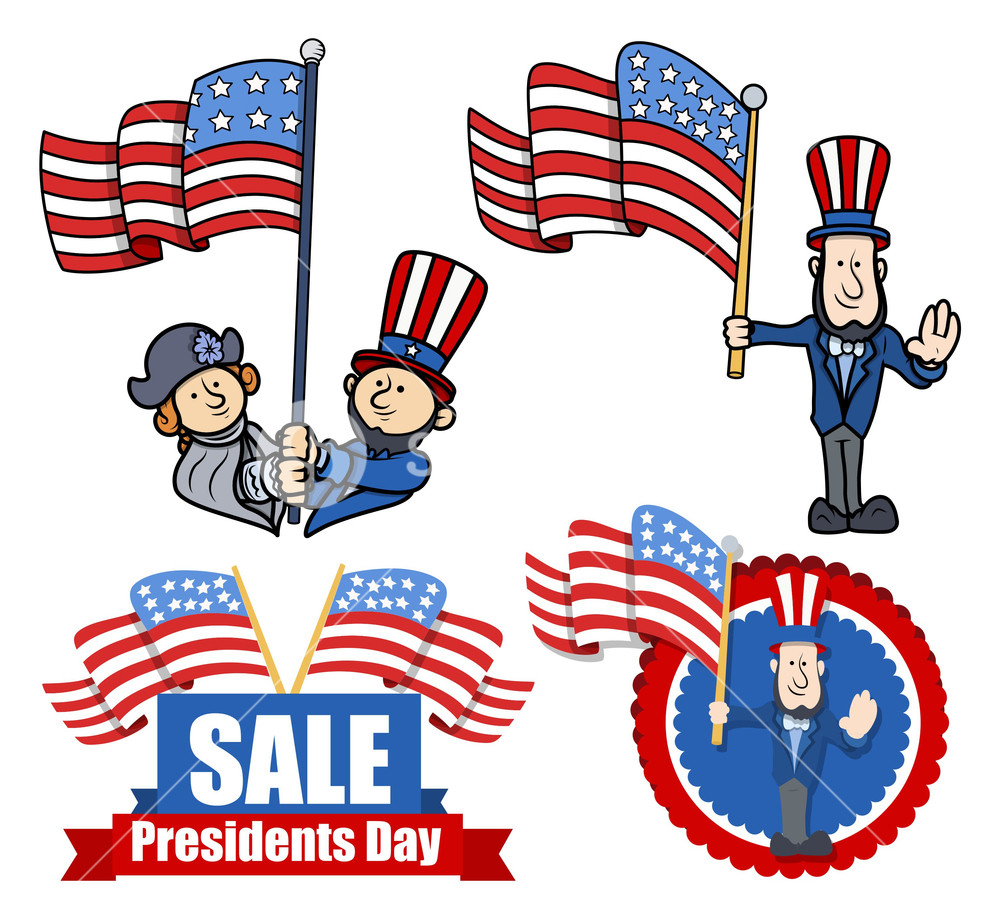 1000x920 Various Clip Art And Design For Presidents Day Royalty Free Stock