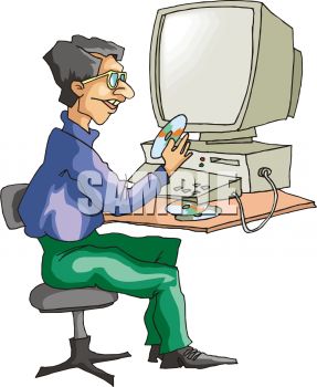 287x350 Computer Nerd Working