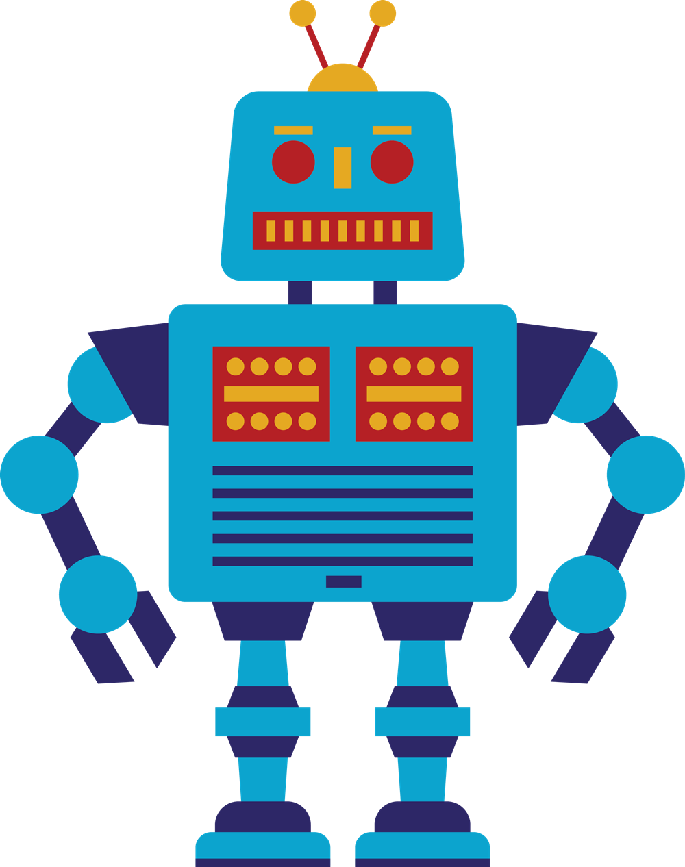1000x1266 Robot Clipart Free Clipartlook
