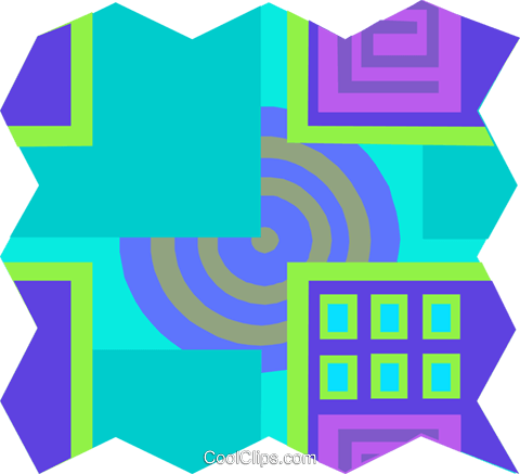 480x437 Cool Wallpaper Pattern Royalty Free Vector Clip Art Illustration