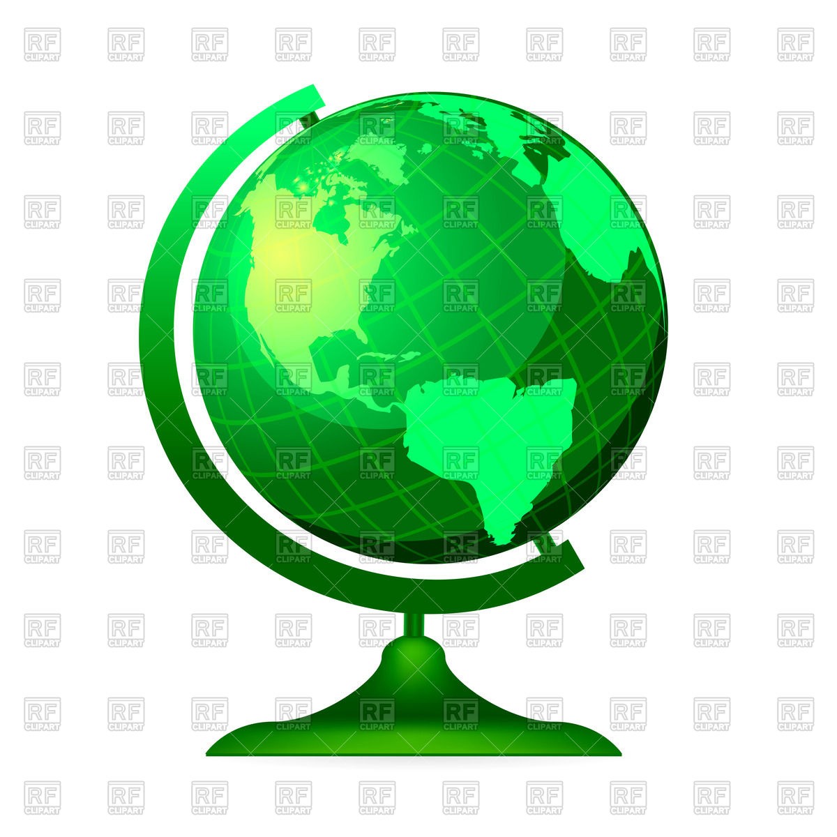 1200x1200 Green Globe Royalty Free Vector Clip Art Image 73370 Rfclipart