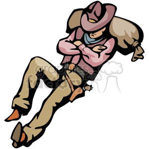 300x300 Resting Clipart Western Cowboy