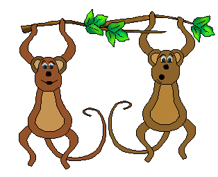 314x255 Hanging Monkey Clipart Free Images