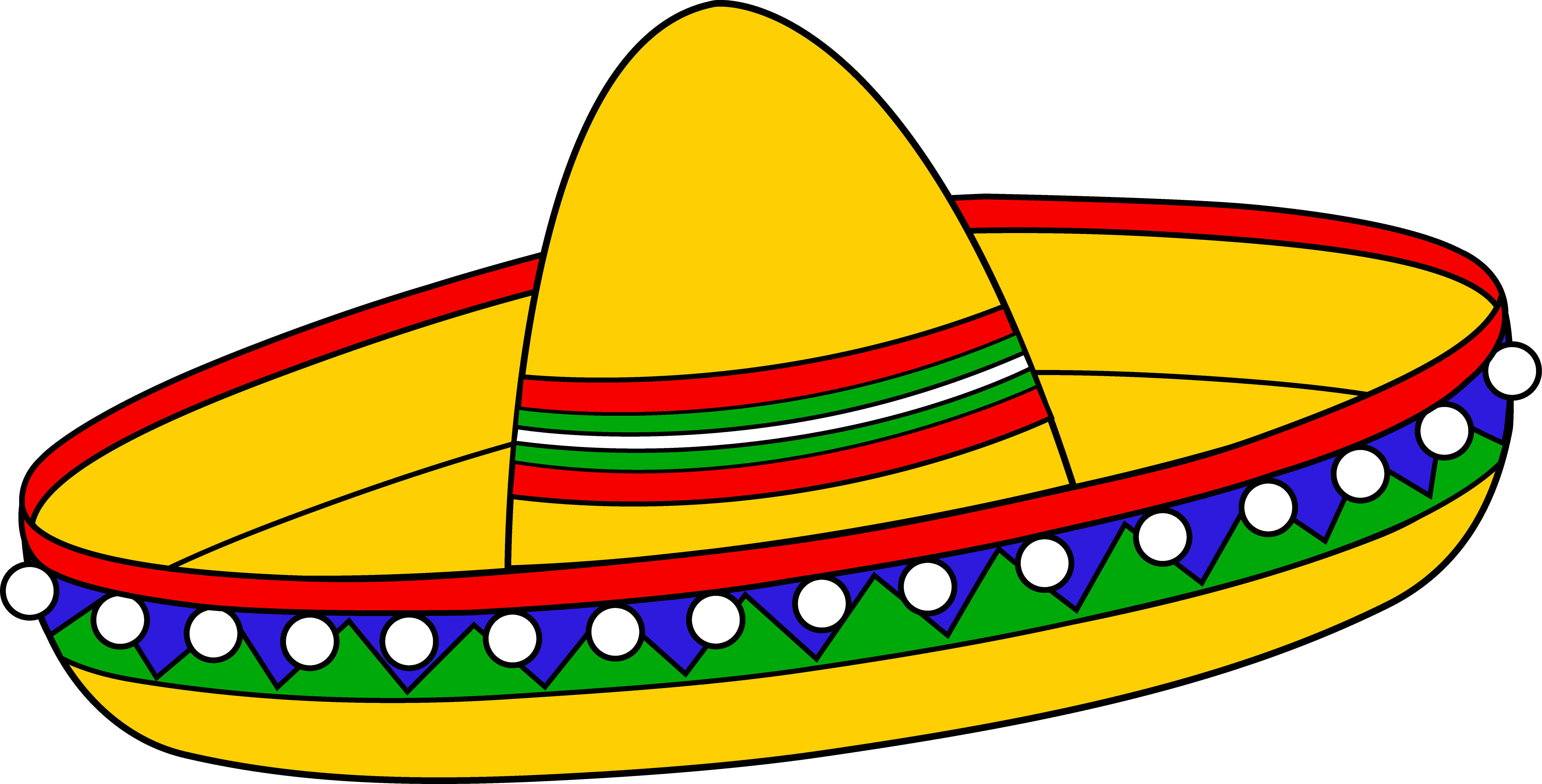 8783x4467 Colorful Mexican Sombrero Hat