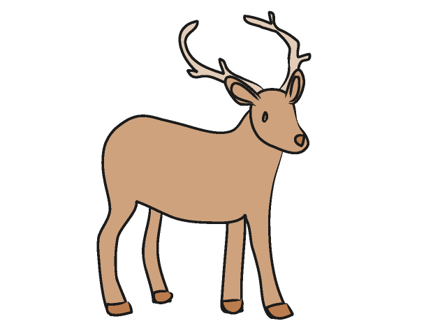 640x480 Deer Clipart
